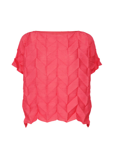 ZIG ZAG SEE-THROUGH CREPE TOP